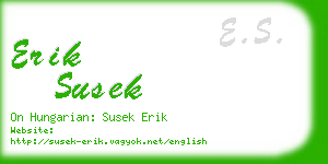 erik susek business card